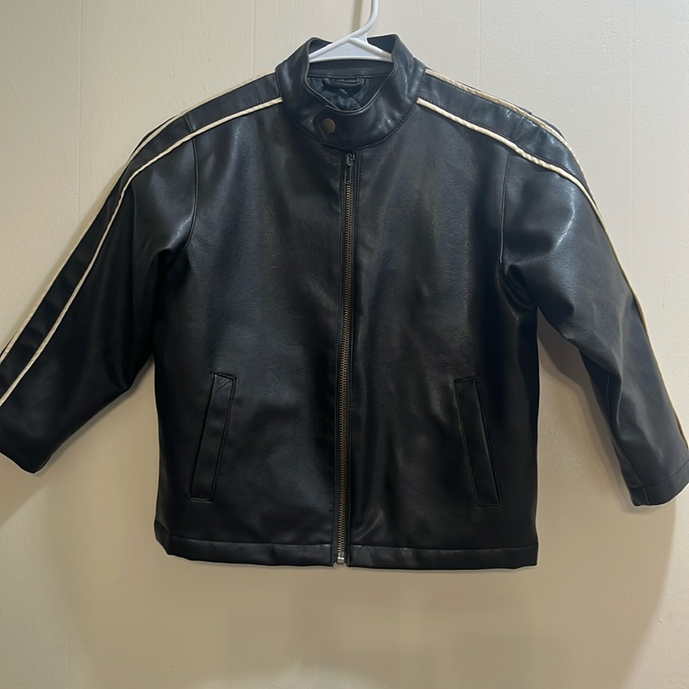 Boys Whispering Smith faux leather jacket